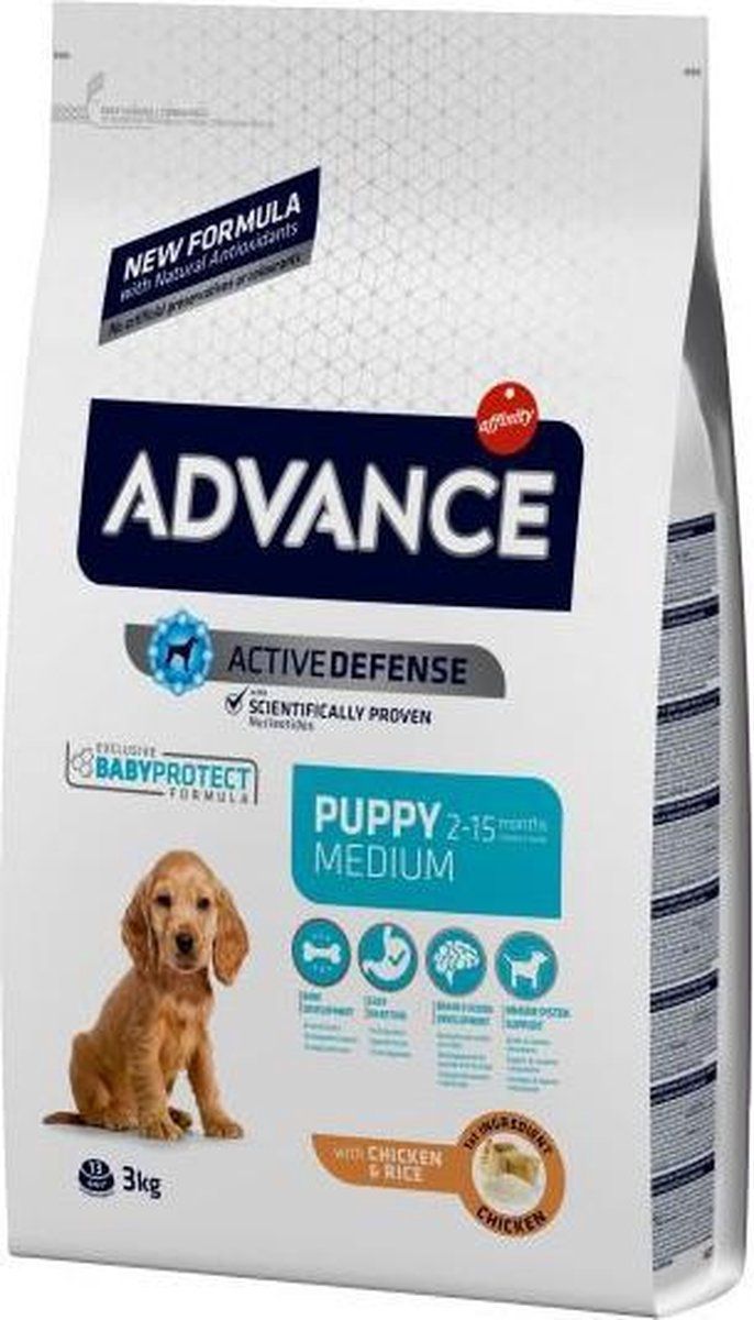ADVANCE Puppy Protect Medium - 3 kg - Puppyvoer voor Middelgrote Rassen