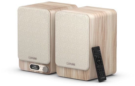 Pure Classic Active - Het tv-/hifi-/radio-geluidssysteem, Wit/Eiken
