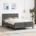 Maison Exclusive - Lit cadre avec matelas, gris foncé, 140 x 190 cm, velours