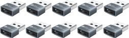 Kabelmeister USB-AD203-10 Adapter USB-A naar USB-C Grijs (2 stuks)