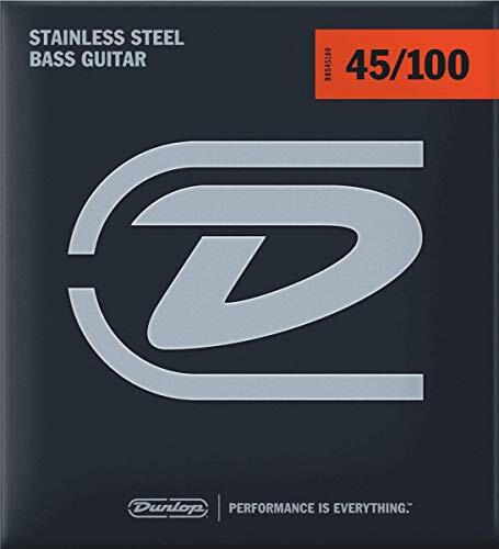 Jim Dunlop Dunlop DBS40100 RVS Bass Strings, Light.040 – .100, 4/Set 4 touwtjes Medium Light 45 - 100 Massa roestvrij