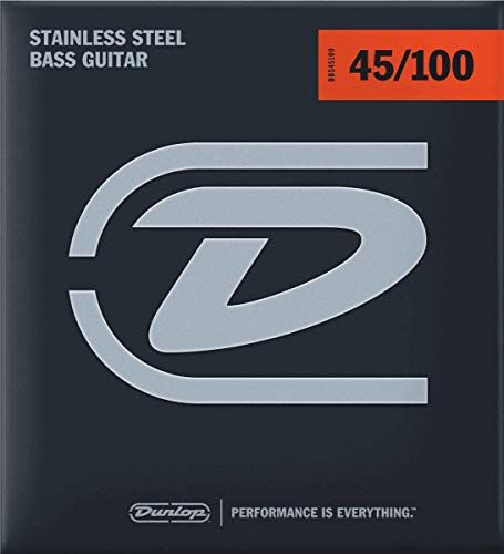 Jim Dunlop DBS40100 RVS Bass Strings, Light .040 - .100, 4-String Set