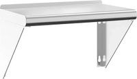 vidaXL Wandschap - 50x30x31 cm - Roestvrijstaal - Zilverkleurig