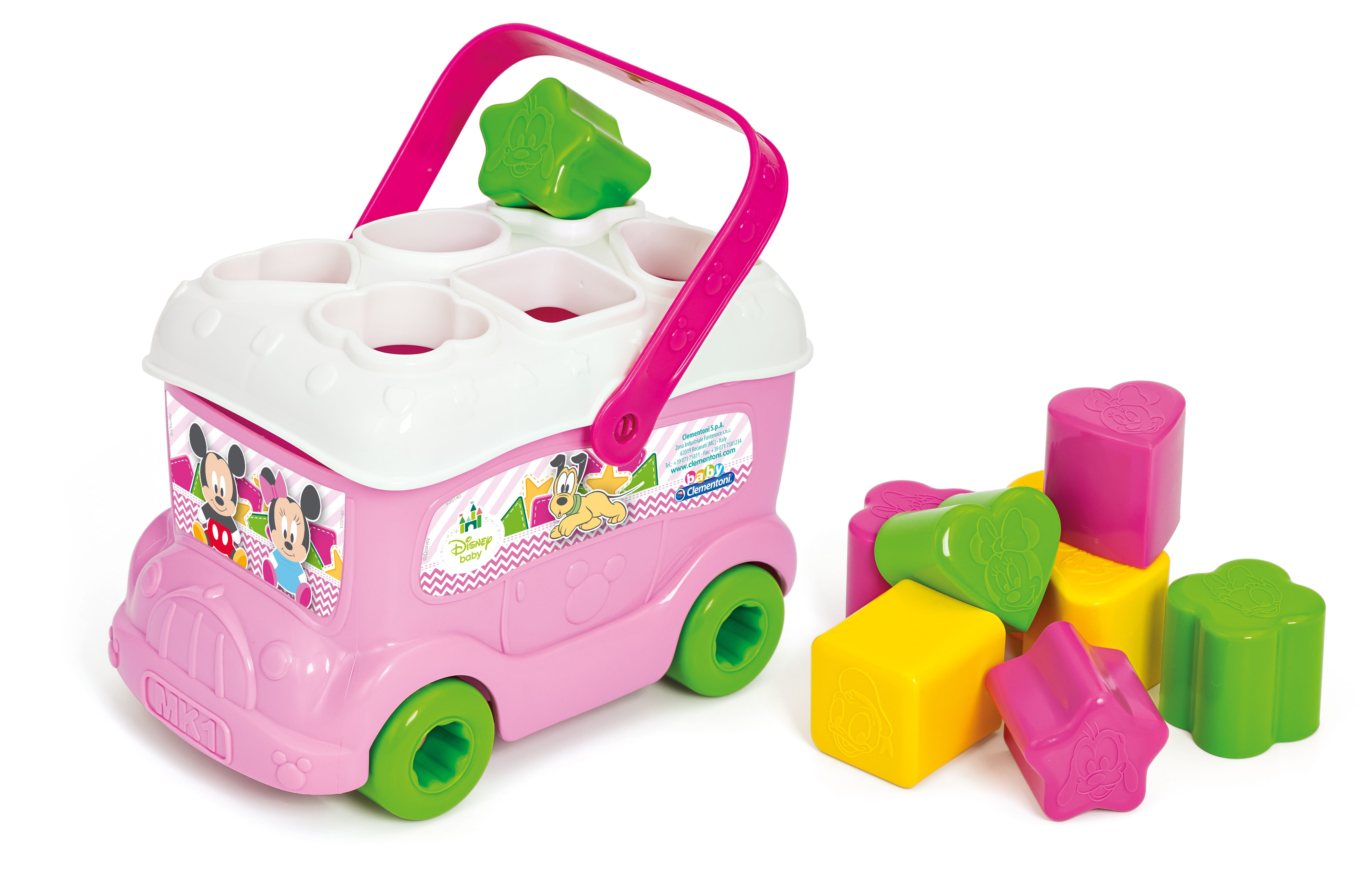 Clementoni Baby Minnie Shape Sorter Bus - Educatief speelgoed - Multi