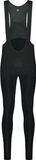 BBB Cycling Thermal Essence Lange Fietsbroek Heren met Zeem en Bretels - Thermo Wielrenbroek - Fiets Broek Winter - Zwart - Maat XL - BBW-441