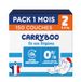 Carryboo Luiers maat 2 (3-6 kg) – gezond en ultra absorberend – 12 uur lekvrij – zonder ongewenste stoffen – gemaakt in Frankrijk – betaalbare prijs – 150 wegwerpluiers