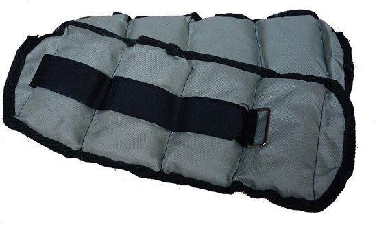 RS Sports Enkelgewichten en Polsgewichten â€“ Gewichtsmanchetten 2 x 2 0 kg â€“ nylon - zwart / grijs
