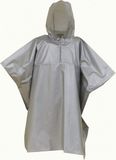 Yoko Lichtgewicht regen poncho | maat LARGE | kleur zilver