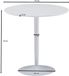 Sky Style Ronde Eettafel Wit Hout Metaal 75 cm