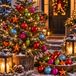 Inge-glas Inge Christmas Kerstballen en ornamenten set - 46x st - kunststof - gekleurd - kerstversiering