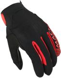 Macna Obtain Leather Motorfiets handschoenen Zwart/Rood M