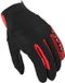 Macna Obtain Leather Motorfiets handschoenen Zwart/Rood M