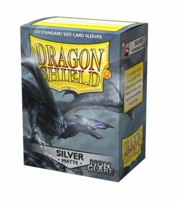 Dragonshield - Non-Glare Sleeves Zilver (100 stuks)