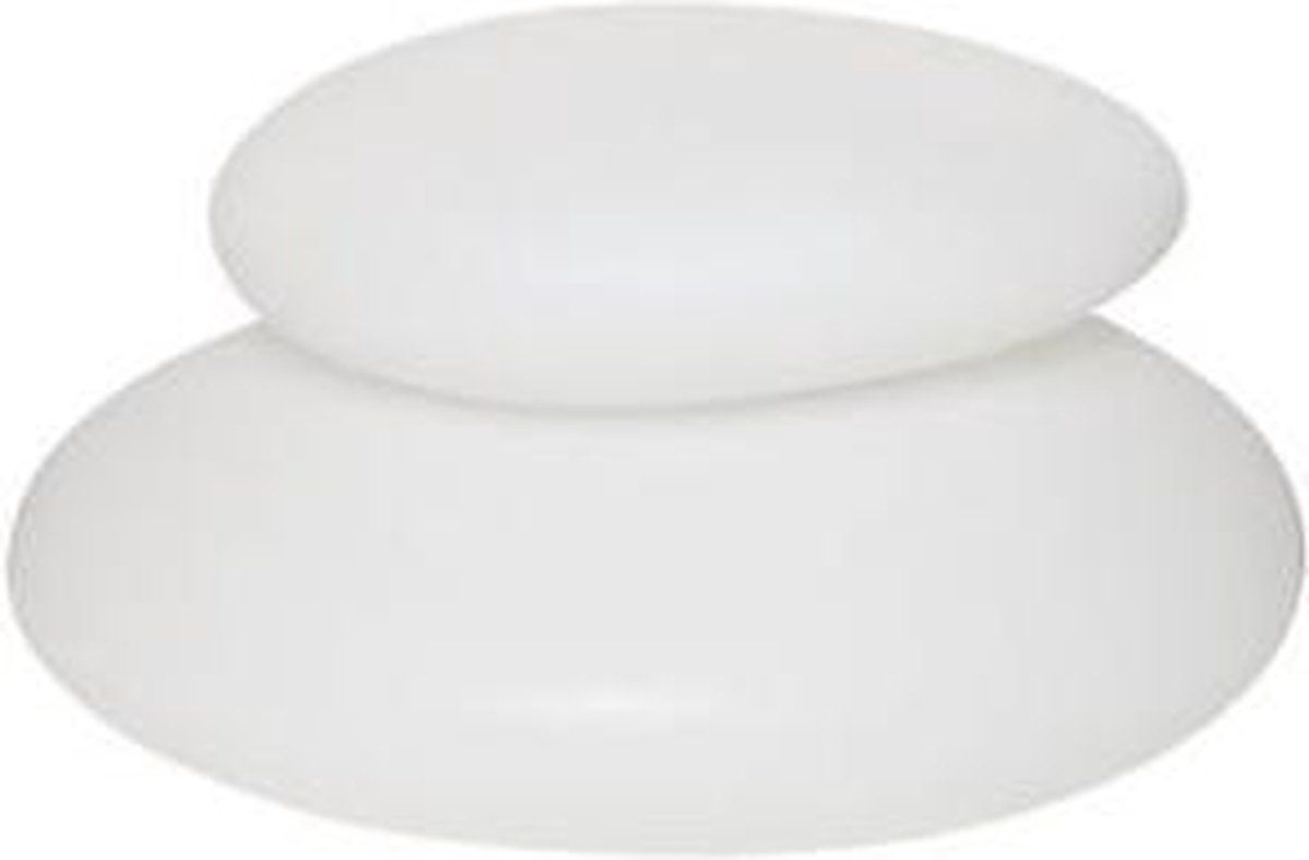 8 seasons design GLANZENDE STEEN WIT 390 MM VERLICHTE STEEN BINNEN EN BUITEN IP43 8 SEIZOENEN