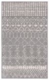 SAFAVIEH Boho Chic Tulum Collectie Laagpolig Tapijt, Grijs en Ivoor, 122 x 183 cm