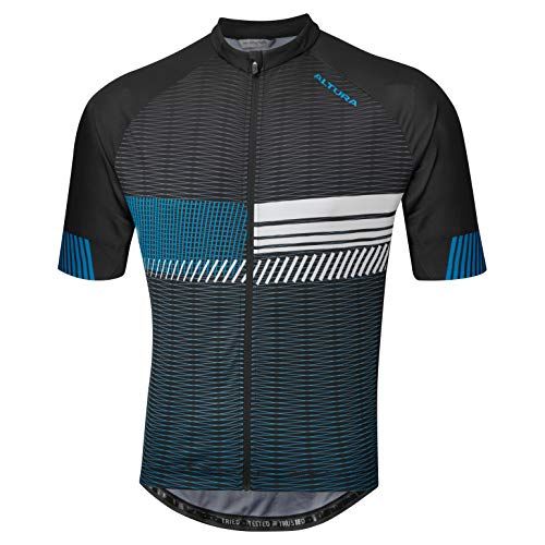 Altura Heren Club shirt met korte mouwen - Zwart/Blauw - Maat L