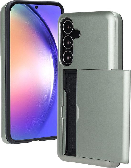 imoshion Hoesje met Pasjeshouder - Geschikt voor Samsung Galaxy S25 FE - Groen