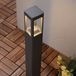 Lucande - LED buitenlamp - 1licht - aluminium - H: 60 cm - grafietgrijs - Inclusief lichtbron