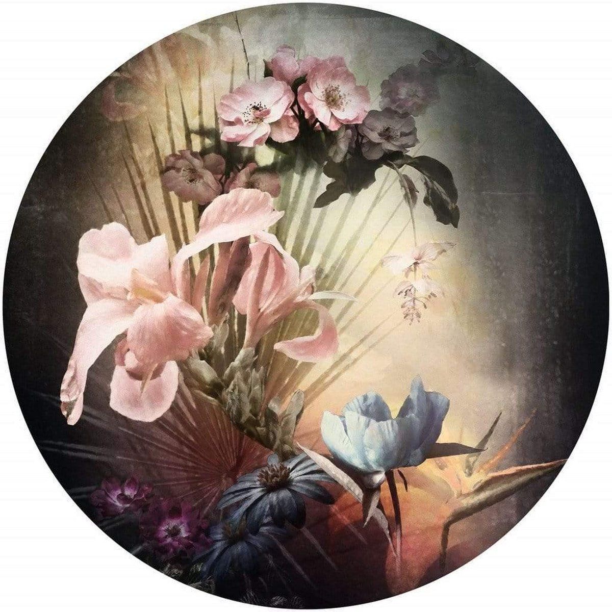 KOMAR Flemish Flowers Zelfklevende Behangcirkel ?125cm - divers