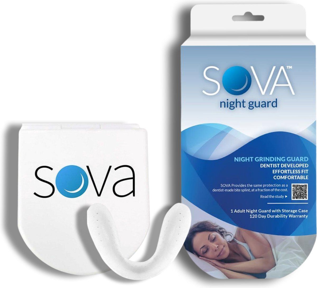 Sova Anti-Tandenknarsbitje - Wit - One size