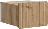 vidaXL - Muurbevestigde Nachttafel - Artisanaal eiken - 33 x 34,5 x 24 cm
