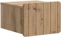 vidaXL - Muurbevestigde Nachttafel - Artisanaal eiken - 33 x 34,5 x 24 cm