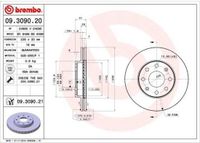 BREMBO Remschijfset 09.3090.20 - 2 stuks