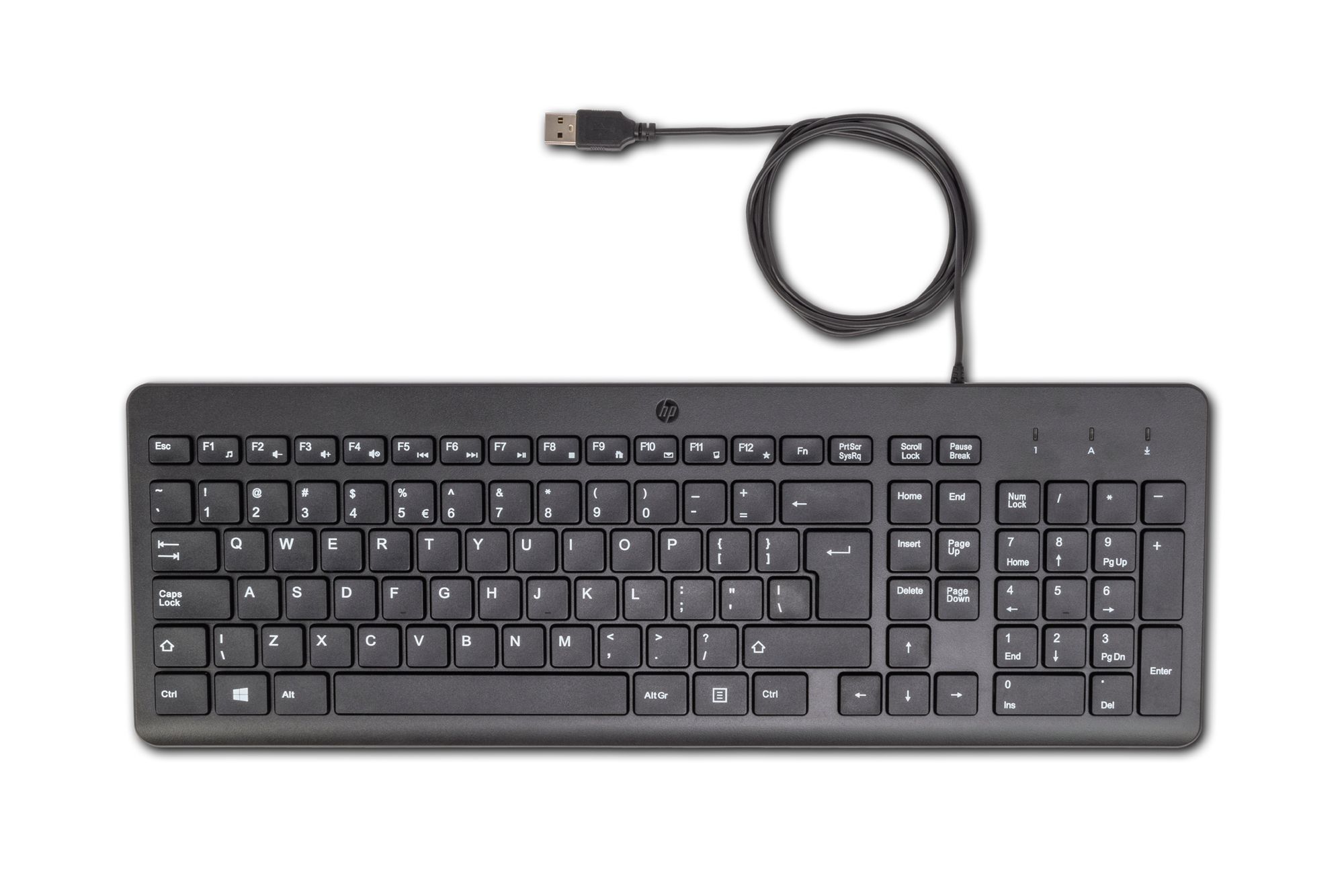 HP 150 Wired Keyboard - QWERTY - US English - Black