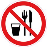Merkloos / Sans marque Ricard 5 Stickers van 20 cm | Verboden eten en drinken stickers