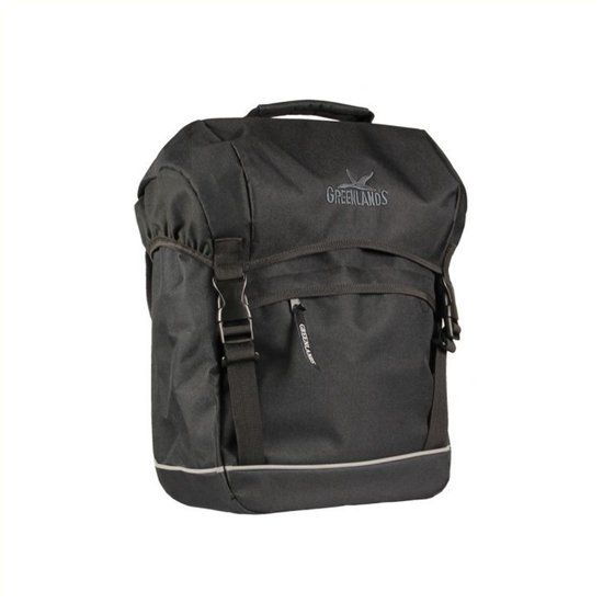Greenlands Travel Enkele Fietstas - 20L - Zwart - Lichtgewicht - Reflecterend