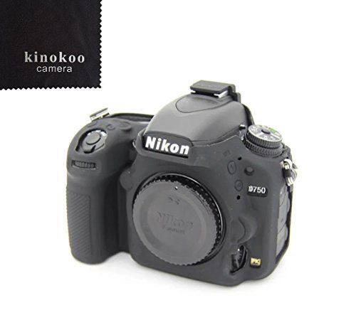 kinokoo Siliconen Materiaal Camera Case voor Nikon D750 Digitale SLR Camera, Zwart