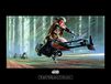 Komar Wandafbeelding | Star Wars Classic RMQ Endor Speeder | Kinderkamer, jeugdkamer, decoratie, kunstdruk | zonder lijst | WB138-40x30 | Maat: 40 x 30 cm (breedte x hoogte)