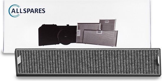 AllSpares Carbon Filter for Extractor Hoods - Compatible with Miele DKF13-P (115x477x30mm)