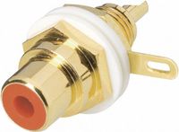 Cinch/RCA BKL Electronic 0101143-C Cinch-connector Bus, inbouw verticaal Aantal polen: 2 Zwart 1 stuk(s)