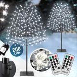 Monzana Kerstverlichting - 2x Kersenbloesemboom 180cm IP44 – Koud Wit