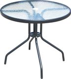 vidaXL - 5-delige - Tuinset - staal - zwart