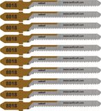 wolfcraft Triplex decoupeerzaagbladen - 10 stuks - 20mm - Zuivere bochtsnede - T-schacht