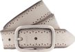 MUSTANG Leren riem Woman's Belt 3.5 W80 Dark Vanilla beige