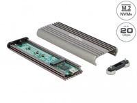 Delock External Enclosure for M.2 NVMe PCIe SSD with SuperSpeed USB 20 Gbps (USB 3.2 Gen 2x2) USB Type-C™ female - tool free