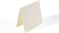 Florence Blanco Dubbele Kaarten - Ivoor - 9 x 9 cm - 25 st. - Glad - 200 g