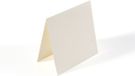 Florence Blanco Dubbele Kaarten - Ivoor - 9 x 9 cm - 25 st. - Glad - 200 g