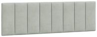 vidaXL Hoofdbordkussen "Hanko" 160 cm velours gris clair