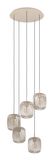 Eglo Romazzina Lampe suspendue - E27 - Ø 50 cm - Sable/Beige