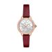 Emporio Armani Horloge Dames 32mm Zilvergoudkleurig Quartz Lederen Band