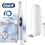 Braun Oral-B Oral-B Elektrische tandenborstel iO 6S, met Bluetooth, grijs, 2 borstels, reisetui