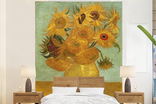 Nr1Wallpaper Behang - Fotobehang Zonnebloemen - Vincent van Gogh - Breedte 180 cm x hoogte 220 cm