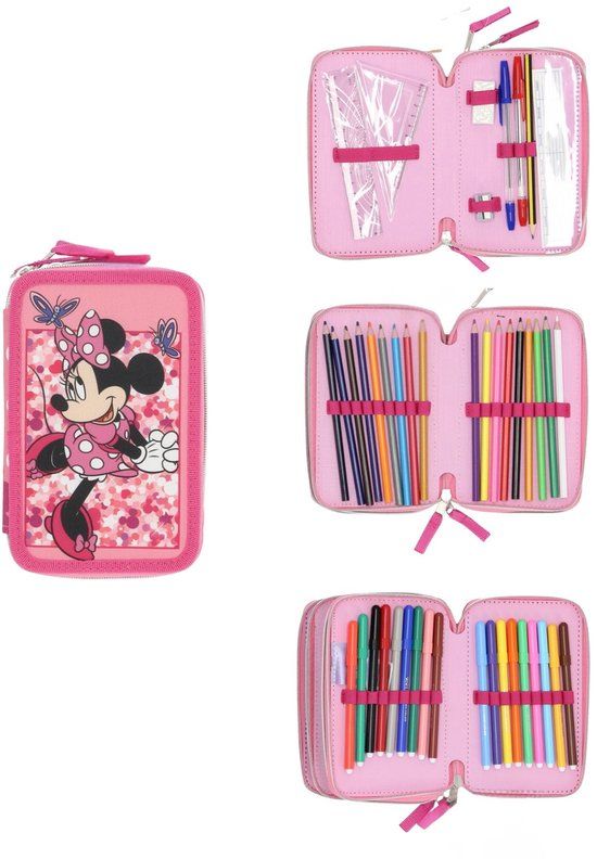 Minnie Mouse Gevulde Etui - 44 Delig