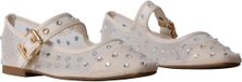 Super Mode M&M Mira Max ballerina met bandjes beige