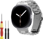 kwmobile RVS horlogebandje voor Samsung Galaxy Watch 8 / 8 Classic 46mm - Zilver