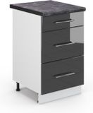 Vicco Fame-Line Keukenkast – 50 cm, WB Antraciet Antraciet Hoogglans